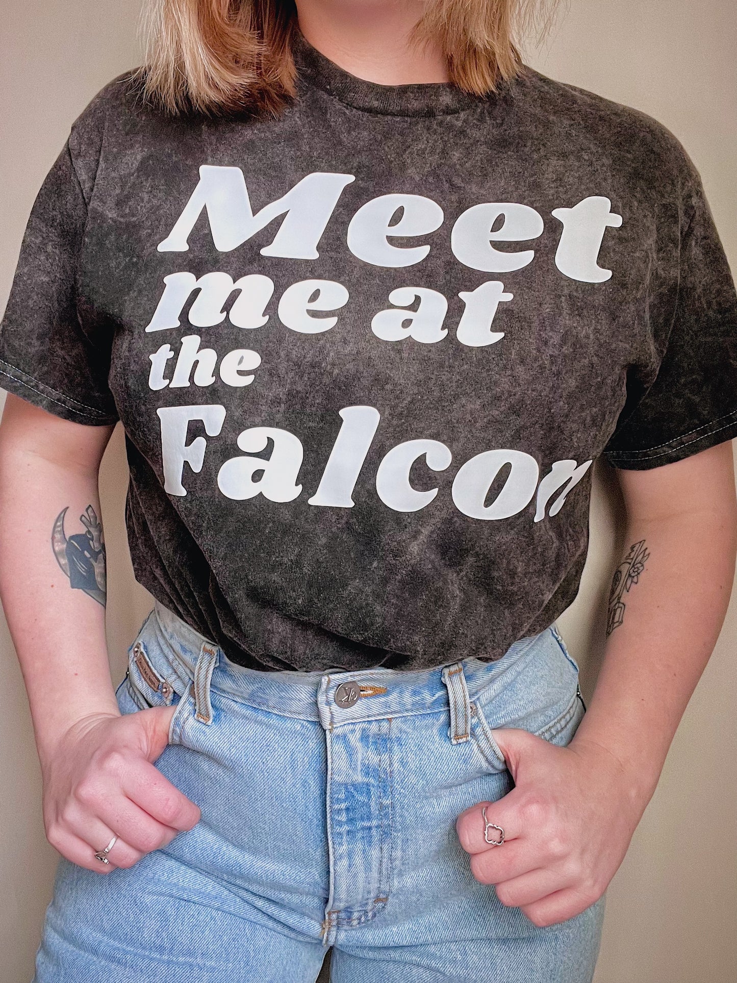Meet me at the Falcon tee