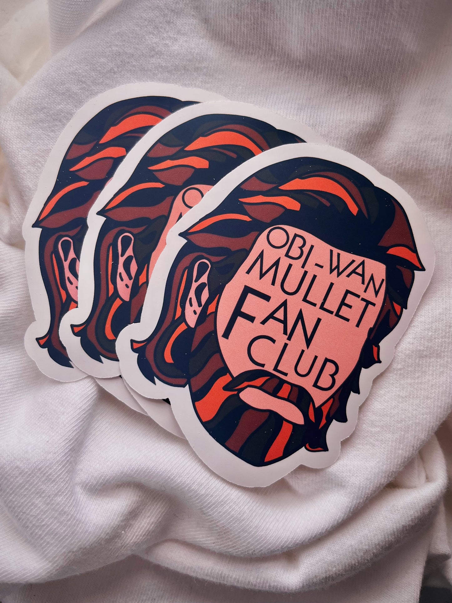 mullet club matte sticker